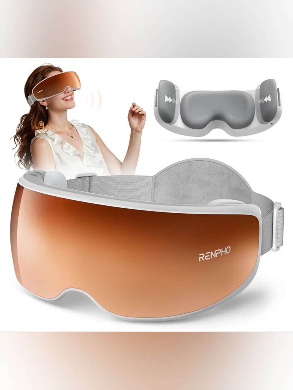 NEW RENPHO Eyeris Calina Temple Massager Eye Massager with Voice Control